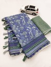 MG 250 Digital Printed Pure Linen Non Catalog Sarees Wholesale Clothing Suppliers In India